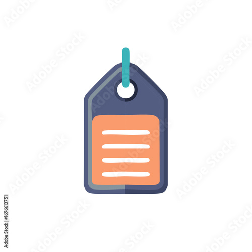 Price tag icon vector graphic illustration for promotional label sticker