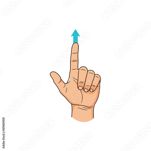 Digital interaction gestures understanding finger movements for user interface navigation and control