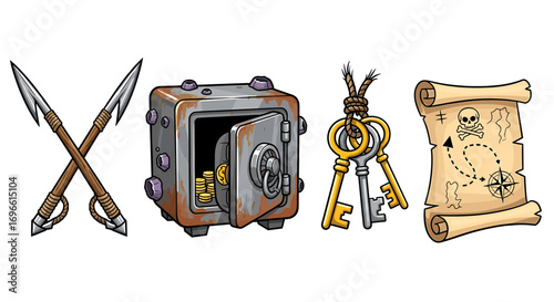 Pirate's Booty: A Collection of Treasures and Tools