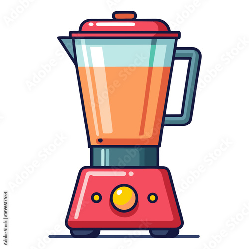 Flat modern style electric blender illustration