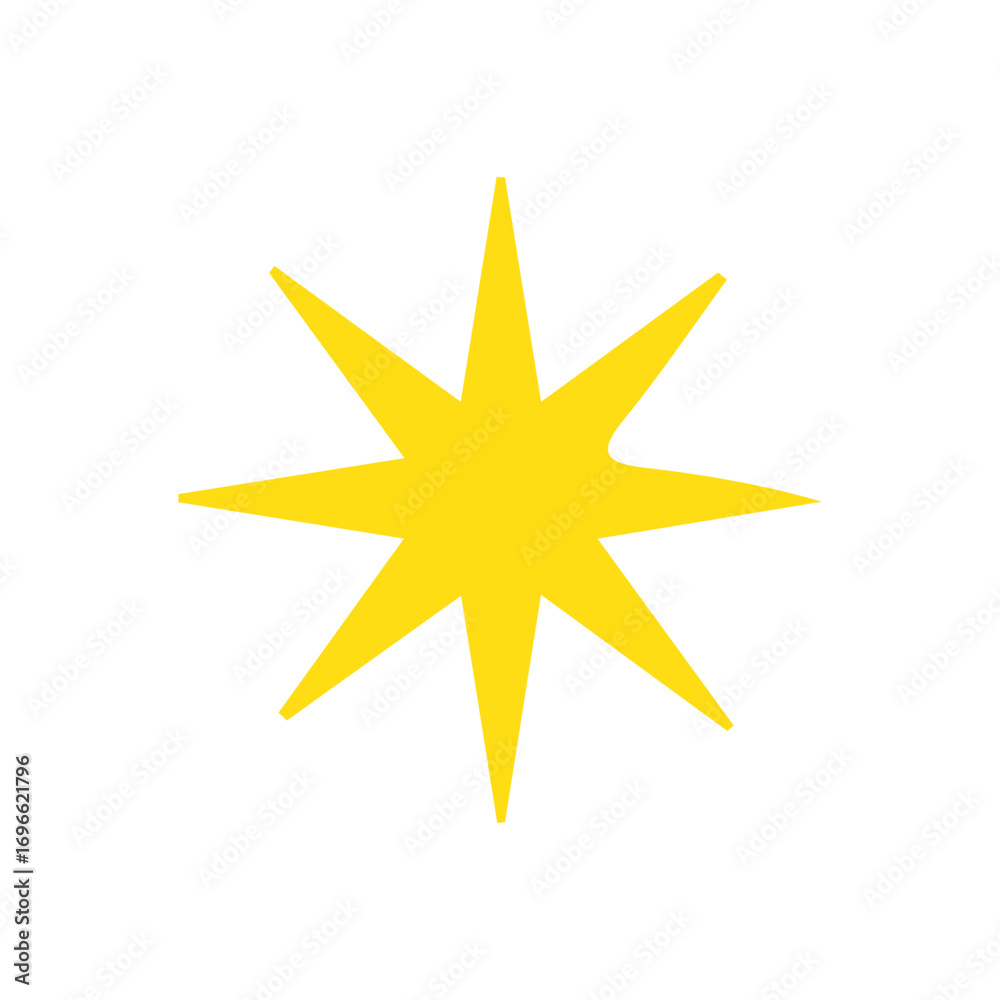Obraz premium yellow star icon