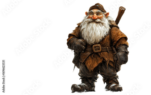 Dwarf on white background,png