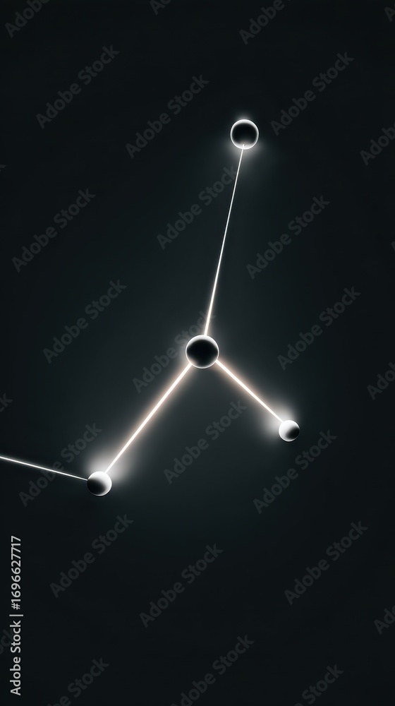 Fototapeta premium Abstract Light Design, Minimalist Geometric Pattern.