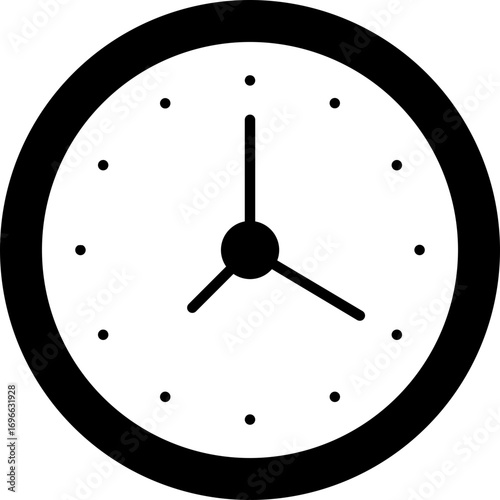 Clock Icon Vector Illustration
