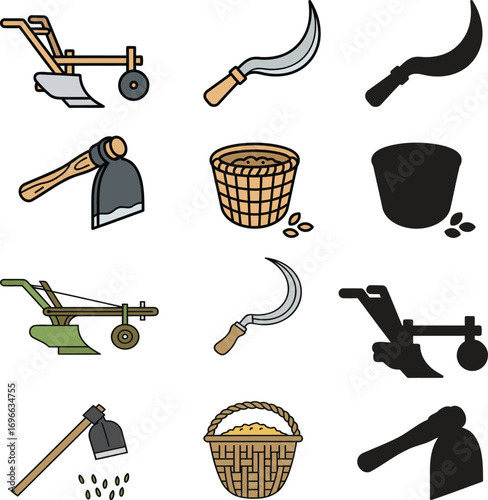 Versatile vector graphic design with vibrant color options and classic typography elements. A single, high-quality vector graphic suitable for various applications. This design utilizes a broad spectr