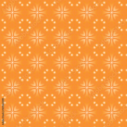 Seamless floral pattern, fabric style, hand-drawn background design 