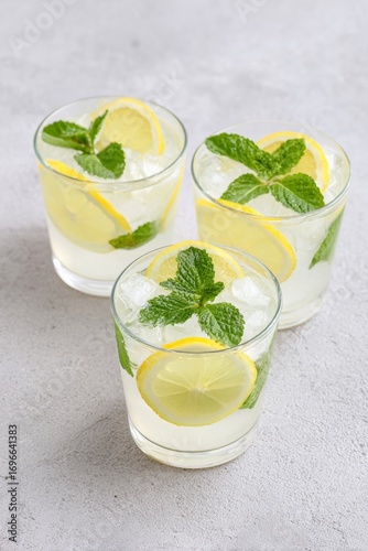 Refreshing lemon-mint concoctions, whispering summer solstice magic, invoke spa relaxation vibes, perfect for National Lemonade Day celebrations