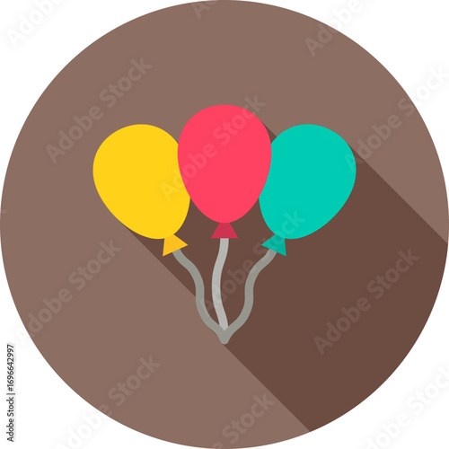 Balloon icon vector image. Suitable for mobile apps, web apps and print media.