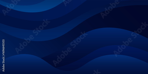 Abstract blue wave background. Suit for business, institution, conference, party, Vector illustration