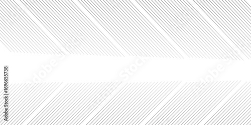 Slant line halftone gradation texture. Fading diagonal stripe gradient background. Black oblique pattern backdrop. Vanishing thin parallel line wallpaper for overlay