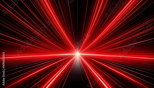 red laser beams cutting through black background generated ai
