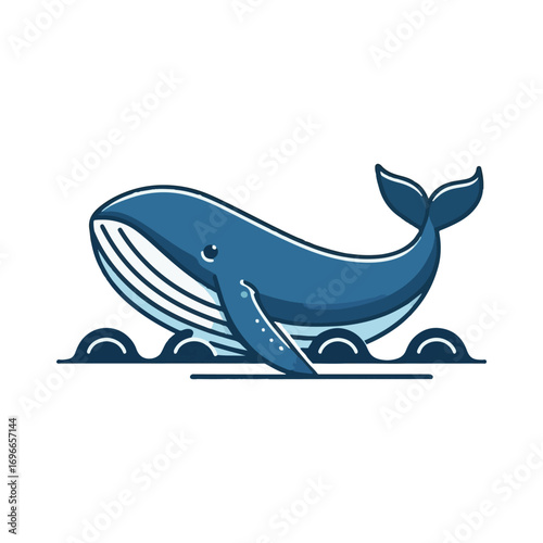 
blue whale illustration design