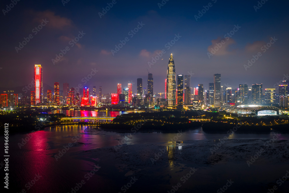 Obraz premium Shenzhen skyline at Night