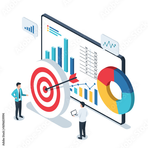 Analyzing business growth strategy and financial performance through data visualization tools and metrics