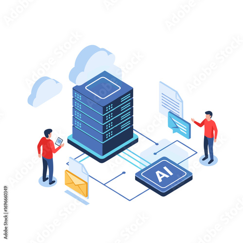 Artificial intelligence enhances server performance for cloud computing solutions and data processing