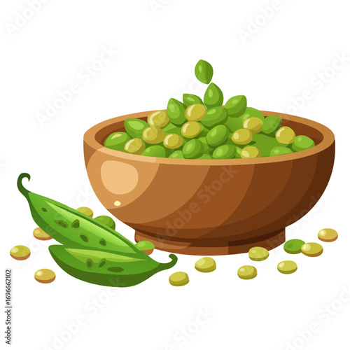 green peas in a bowl