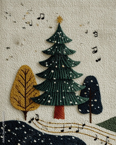 Cozy Christmas, snow, blanket, music