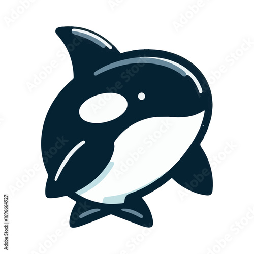 orca whale illustration design