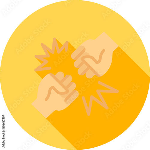Fight icon vector image. Suitable for mobile apps, web apps and print media.