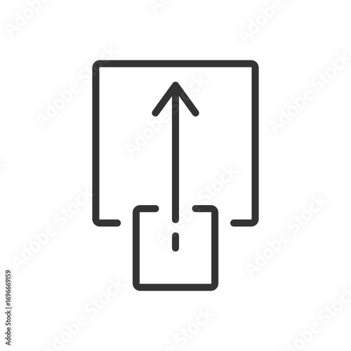 scalability icon, size or resize, scalable system, expand, vector icon