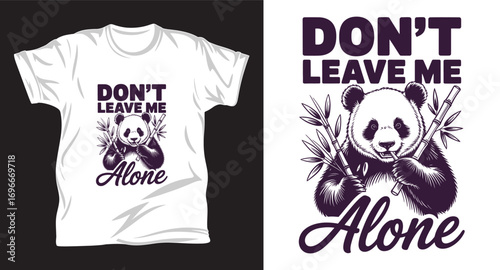 panda graphic vector t shirt design print.
