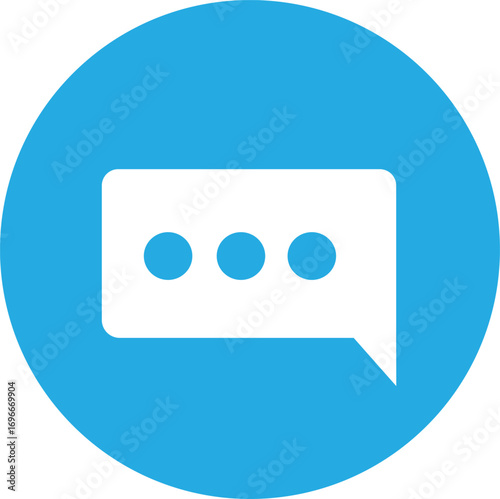 massage icon blue background