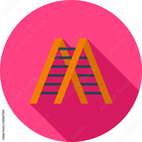 Ladder icon vector image. Suitable for mobile apps, web apps and print media.