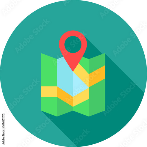 Map icon vector image. Suitable for mobile apps, web apps and print media. Free Download Map icon vector image. Suitable for mobile apps, web apps and print media. - GFXLoad