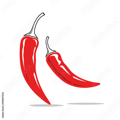 Vibrant red chili peppers a symbol of spicy flavor and culinary heat experience the sensation