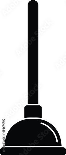Plunger vector illustration scalable clean design for plumbing and home repair eps