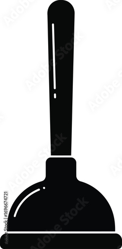 Plunger vector graphic scalable illustration for plumbing and cleaning tasks eps