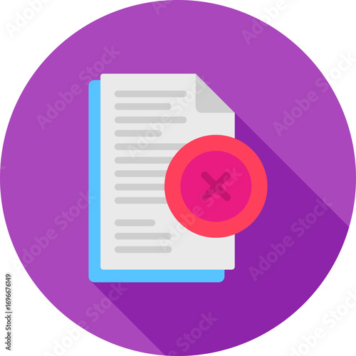 Rejected icon vector image. Suitable for mobile apps, web apps and print media.