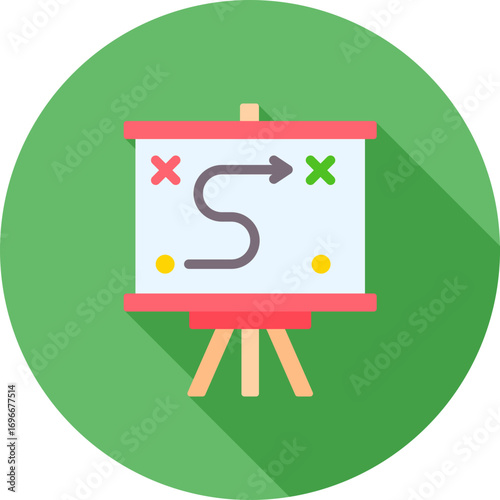 Strategy icon vector image. Suitable for mobile apps, web apps and print media.