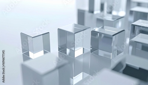 3D transparent cubes