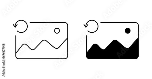 Refresh Image Icon, Reload Image Vector Icon