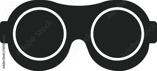Scalable vector illustration of protective goggles for tools and safety
