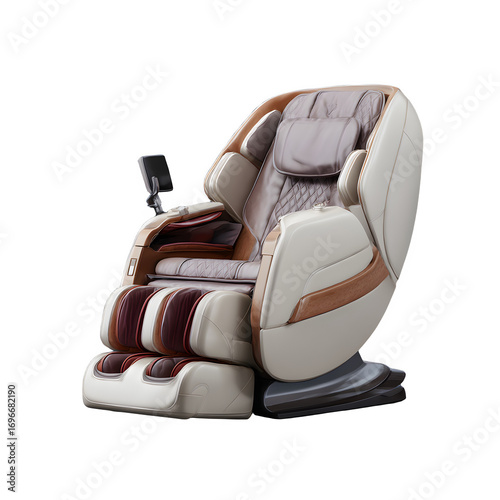 Massage Chair Luxury Relaxation Device isolated on transparent background