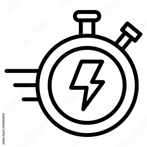 Flash Sale line icon