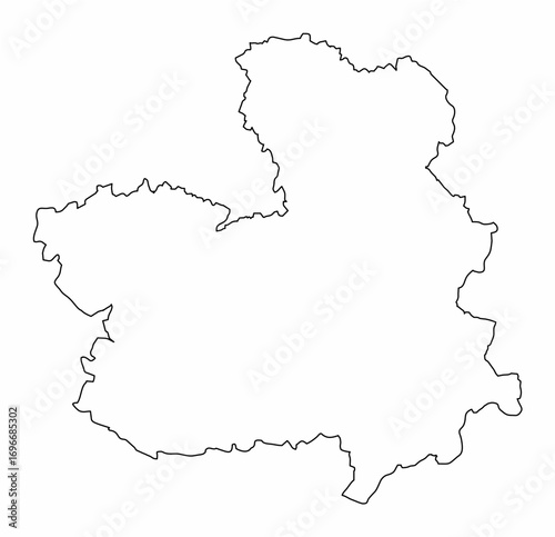 Castilla-La Mancha outline map