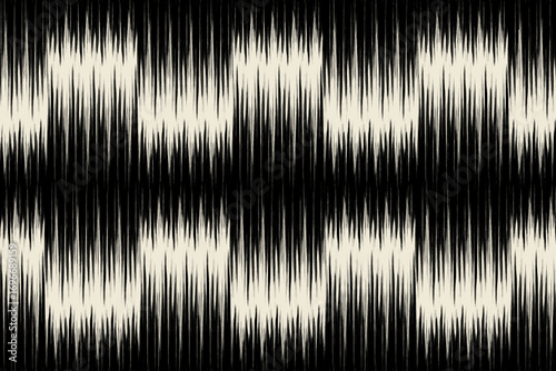 Ethnic abstract ikat art. geometric ethnic vintage texture vector art design. textile fashion pattern line ikat seamless pattern and batik fabric texture asian background wallpaper.