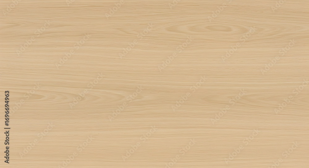 Naklejka premium A smooth and light wood texture with subtle horizontal grain, offering a clean, contemporary, and minimalist background ideal for various design applications