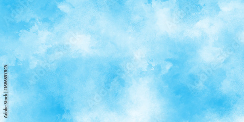 Soft blue smoky watercolor sky background, abstract flowing textures, gentle gradient tones, dreamy artistic effect, seamless minimal design for digital art, wallpapers, presentations, websites.