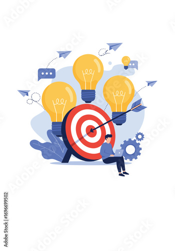 Business ideas innovation strategy startup growth success opportunities vision goals