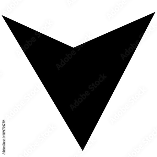 Black paper plane icon