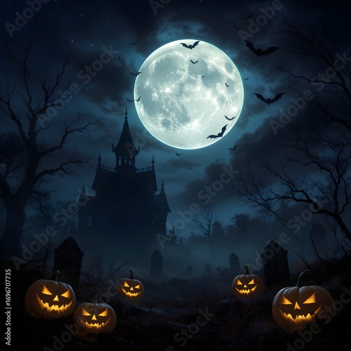 halloween night background