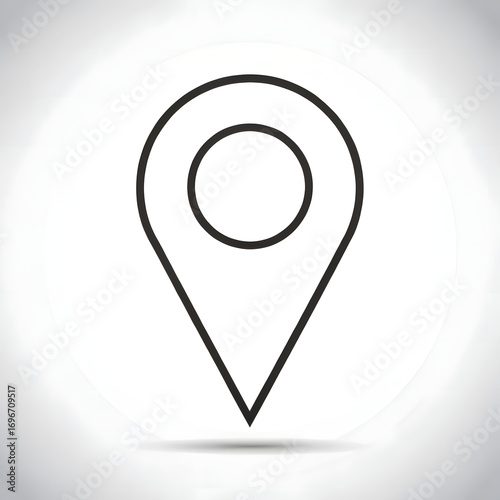 Location pin symbol