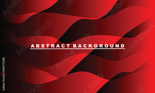 Vibrant red abstract background with blurred organic shapes and text overlay