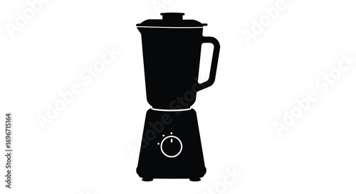 a blender depicted in simple black silhouette