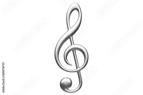 Wallpaper Mural A high quality photograph of a single musical note isolated on a transparant or white background Torontodigital.ca