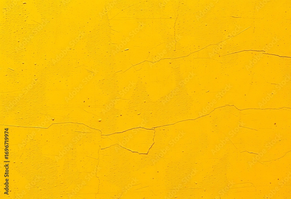 Obraz premium Textured yellow wall, abstract background with subtle variations in tone and hue, abstract background, yellow wall